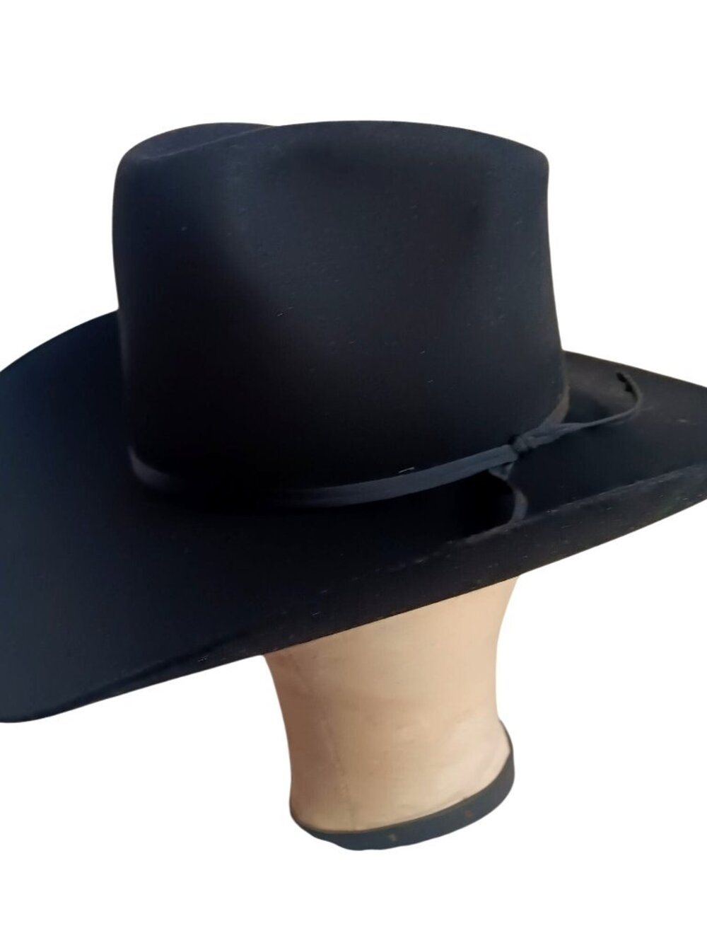 3X Beaver Resistol Vintage Cowboy Hat 6 3/4 Long Oval Rancher Western Hat Felt
